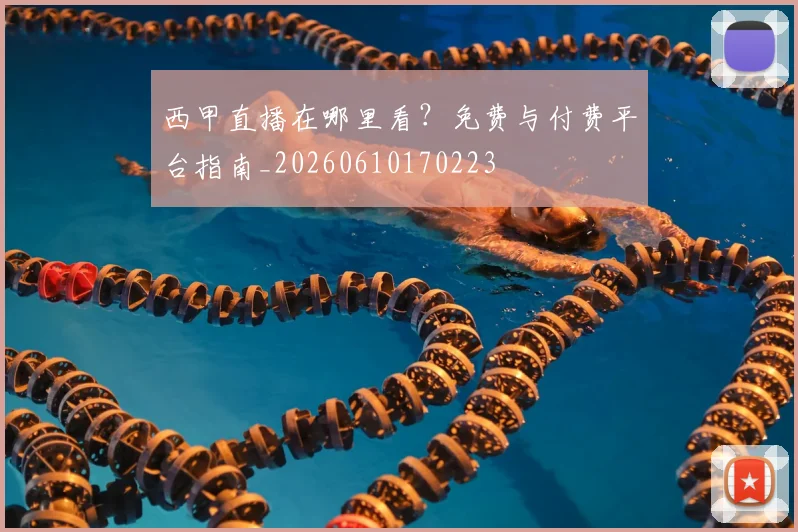 西甲直播在哪里看?免费与付费平台指南_20260610170223