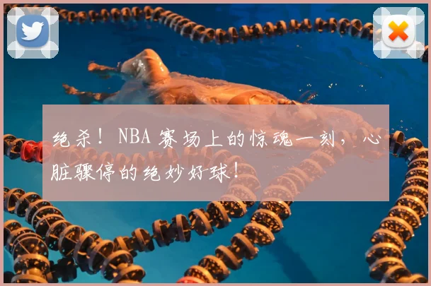 绝杀!NBA 赛场上的惊魂一刻,心脏骤停的绝妙好球!